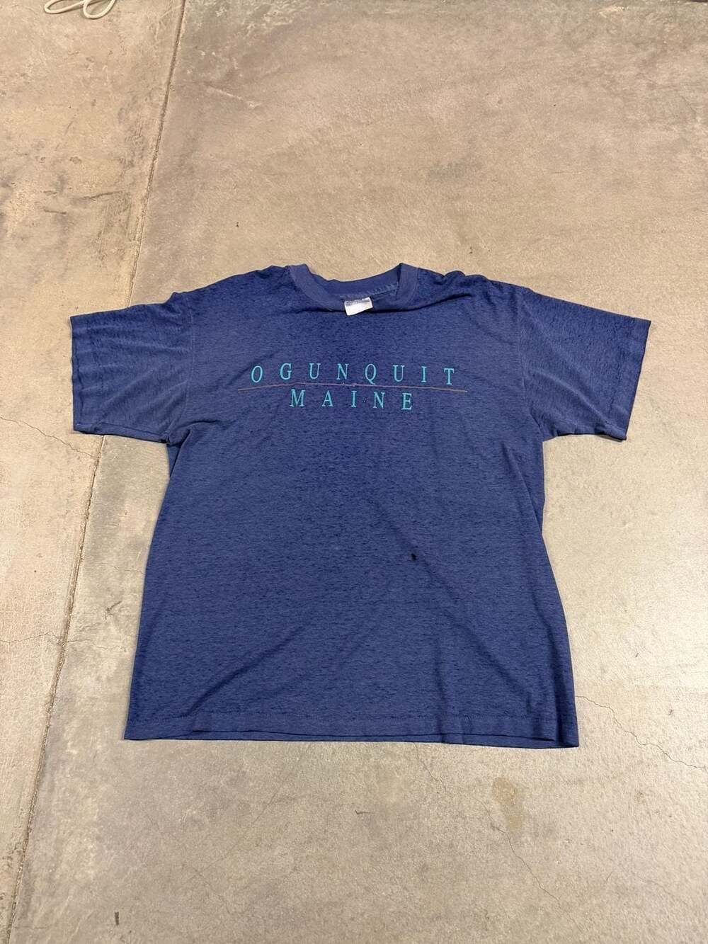 Vintage Hanes Fifty-Fifty Ogunquit Maine Blue Heather T-Shirt Size L